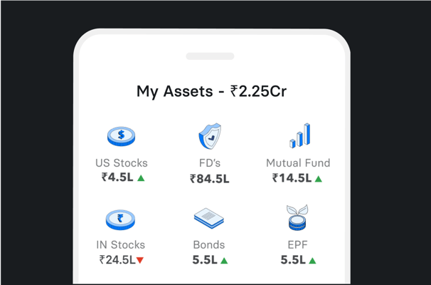 Track all your investments  in one app