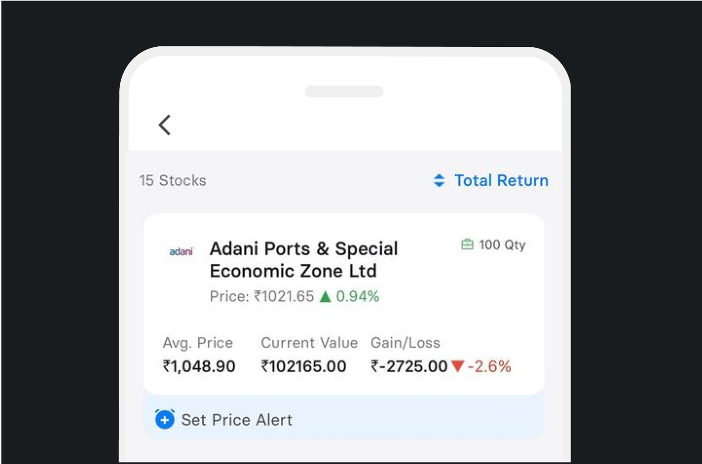 See live price with auto refreshing every sec